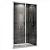 Душевая дверь Abber Sonnenstrand AG07090 складная 90x195 cм, стекло прозрачное / профиль хром