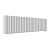 Радиатор стальной Empatiko Takt LR2-1072-200 Mild White 1072x236 27 секций, вертикальный 2-трубчатый, нижнее подключение, мягкий белый (Mild White)