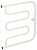 Полотенцесушитель водяной Сунержа Лира+ 600х600 подключение вертикальное, белый матовый