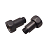 Соединитель прямой Melodia MKP21016Cgt для полотенцесушителя 1" x 1/2"  ВР / НР (пара) / графит матовый