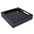 Поддон душевой Melodia Square 80x80 черный