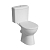Унитаз-компакт VitrA S10 SmoothFlush 9864B003-7201 безободковый, с сиденьем микролифт, белый