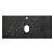 Столешница BelBagno 1000x460x20, керамогранит, marmo nero opaco (черный матовый мрамор)
