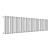 Радиатор стальной Empatiko Takt S1-1072-200 Mild White 1072x236 27 секций, вертикальный 1-трубчатый, боковое подключение, мягкий белый (Mild White)