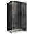Душевой уголок Abber Schwarzer Diamant AG301305-S805 без поддона, 130x80x190 cм, стекло прозрачное / профиль хром
