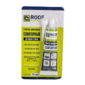 Герметик санитарный Roof Сomplect силиконовый, 75 мл, белый