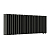 Радиатор стальной Empatiko Takt LR2-952-200 Confident Black 952x236 48 секций, вертикальный 2-трубчатый, нижнее подключение, черный (Confident Black)