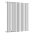 Радиатор стальной Empatiko Takt S1-592-500 Mild White 592x536 15 секций, вертикальный 1-трубчатый, боковое подключение, мягкий белый (Mild White)