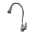 Смеситель Melodia Ostessa MDV40617Gray для кухни, гибкий излив с лейкой "колокольчик", 2 режима, серый матовый