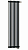 Радиатор стальной Zehnder Charleston Completto 2180 вертикальный двухтрубчатый, 8 секций, нижнее подключение, черный