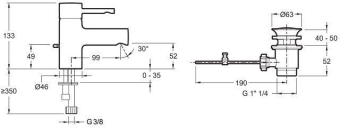 SMESITEL_DLYA_RAKOVINY_JACOB_DELAFON_CUFF_E37301_CP_MONTAZHNAYA_SKHEMA_1