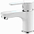 Смеситель Ledeme H03W L1003W для раковины, белый матовый / хром глянцевый