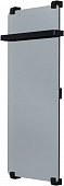 Полотенцесушитель электрический Allen Brau Infinity 100x44 зеркальный, с рейлингом и креплением / черный браш