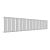 Радиатор стальной Empatiko Takt S1-1552-200 Mild White 1552x236 39 секций, вертикальный 1-трубчатый, боковое подключение, мягкий белый (Mild White)