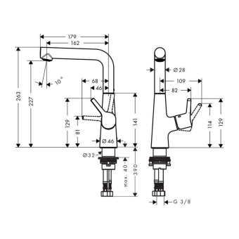 SMESITEL_DLYA_RAKOVINY_HANSGROHE_TALIS_S_72105000_MONTAZHNAYA_SKHEMA_1