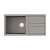 Мойка кухонная Omoikiri Kitagawa 100-GR artceramic / leningrad grey