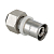 Пресс-фитинг Valtec 16 (2,0) обжим (цанговый) x1/2" ВР (гайка) для металлопластиковых и полимерных труб, VTc.712.N.1604