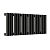 Радиатор стальной Empatiko Takt S1-712-200 Confident Black 712x236 18 секций, вертикальный 1-трубчатый, боковое подключение, черный (Confident Black)