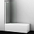 Шторка на ванну Wasserkraft Berkel 48P01-80WHITE Fixed 80x140, стекло прозрачное / профиль белый