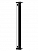 Радиатор стальной Zehnder Charleston Completto 2180 вертикальный двухтрубчатый, 4 секции, боковое подключение, черный