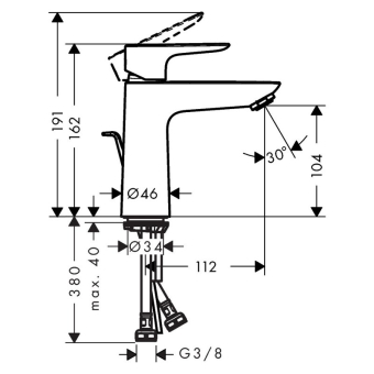 SMESITEL_DLYA_RAKOVINY_HANSGROHE_TALIS_E_71710140_MONTAZHNAYA_SKHEMA_1