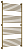 Полотенцесушитель водяной Сунержа Богема+ прямая 1500х800 подключение универсальное, состаренная бронза