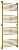 Полотенцесушитель водяной Сунержа Богема+ выгнутая 1500х600 подключение универсальное, золото