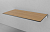 Столешница накладная Velvex Klaufs 120x60 под раковину, без отверстий, МДФ-HPL, черный / светлое дерево (шатанэ)