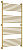 Полотенцесушитель водяной Сунержа Богема+ прямая 1500х800 подключение универсальное, золото матовое