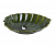 Раковина накладная Bronze de Luxe Leaf 545х395 на столешницу, зеленый лист