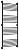 Полотенцесушитель водяной Сунержа Богема+ выгнутая 1500х600 подключение универсальное, муар темный титан