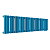 Радиатор стальной Empatiko Takt R1-1072-200 Dreamy Blue 1072x236 27 секций, вертикальный 1-трубчатый, нижнее правое подключение, синий (Dreamy Blue)