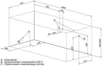AKRILOVAYA_VANNA_AQUANET_CARIBA_170X75_MONTAZHNAYA_SKHEMA_2