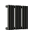 Радиатор стальной Empatiko Takt S1-352-200 Confident Black 352x236 9 секций, вертикальный 1-трубчатый, боковое подключение, черный (Confident Black)