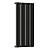 Радиатор стальной Empatiko Takt R1-472-1750 Coal Black 472x1786 12 секций, вертикальный 1-трубчатый, нижнее правое подключение, черный угольный
