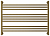 Полотенцесушитель водяной Сунержа Богема L 600х900 подключение универсальное, состаренная бронза