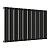 Радиатор стальной Empatiko Takt S1-1192-500 Confident Black 1192x536 30 секций, вертикальный 1-трубчатый, боковое подключение, черный (Confident Black)