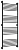 Полотенцесушитель водяной Сунержа Богема+ прямая 1500х600 подключение универсальное, муар темный титан