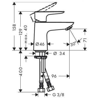 SMESITEL_DLYA_RAKOVINY_HANSGROHE_TALIS_E_71702000_MONTAZHNAYA_SKHEMA_1