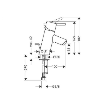 SMESITEL_DLYA_RAKOVINY_HANSGROHE_TALIS_S_32020000_MONTAZHNAYA_SKHEMA_1
