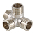 Крестовина Valtec двухплоскостная 1/2" НР, латунная, VTr.661.N.0004