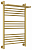 Полотенцесушитель водяной Сунержа Богема+ с полкой 800х500 подключение универсальное, золото матовое