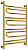 Полотенцесушитель водяной Сунержа Элегия+ 800х600 подключение универсальное, золото