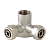Водорозетка Valtec обжимная проходная 20х1/2", VTm.334.N.200420