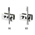 Смеситель RGW Shower Panels SP-44-01 для душа, встраиваемый (с внутренней частью), с ручным душем и держателем, без душевого шланга, хром