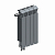 Радиатор биметаллический Rifar Monolit Ventil 500, 4 секции, нижнее подключение левое (MVL), титан