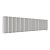 Радиатор стальной Empatiko Takt LR2-1432-200 Cozy grey 1432x236 36 секций, вертикальный 2-трубчатый, нижнее подключение, серый (Cozy grey)