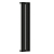 Радиатор стальной Empatiko Takt S1-232-1750 Confident Black 232x1786 6 секций, вертикальный 1-трубчатый, боковое подключение, черный (Confident Black)