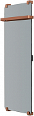 Полотенцесушитель электрический Allen Brau Infinity 120x44 зеркальный, с рейлингом и креплением / медь браш