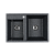 Мойка кухонная Aquaton Делия 78 DBL 780x520 2 чаши графит 1A723132DE210